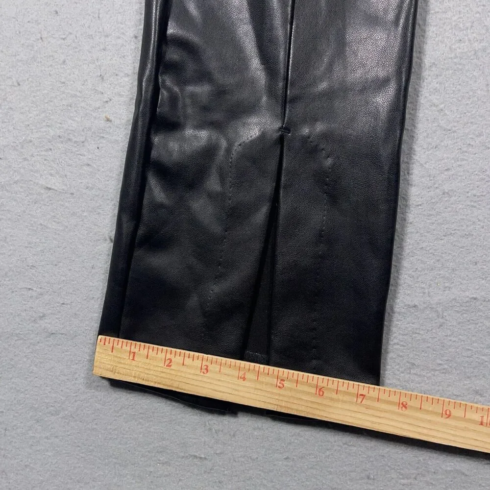 Abercrombie‎ & Fitch Curve Love Flare Skinny High Rise Vegan Leather Pants 29/8